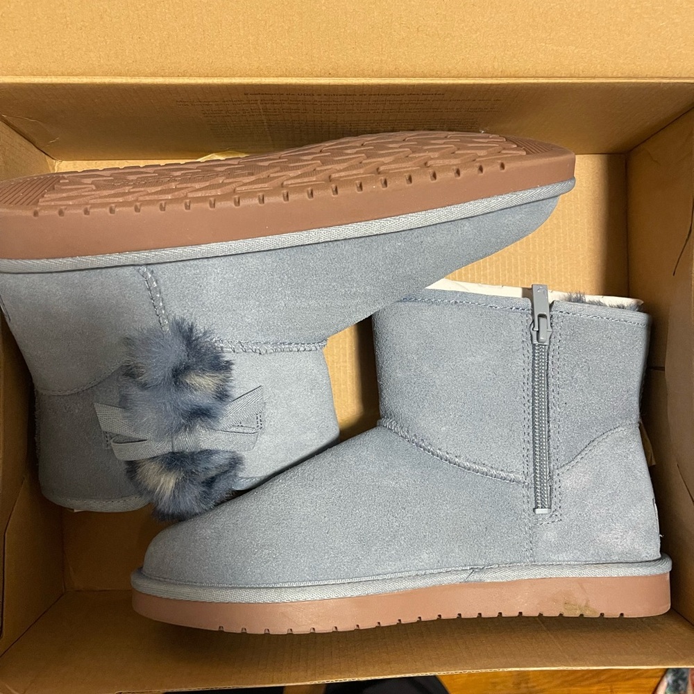 NWT Uggs Blue Suede Boots